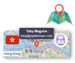 sample map image showing download file location and avatar